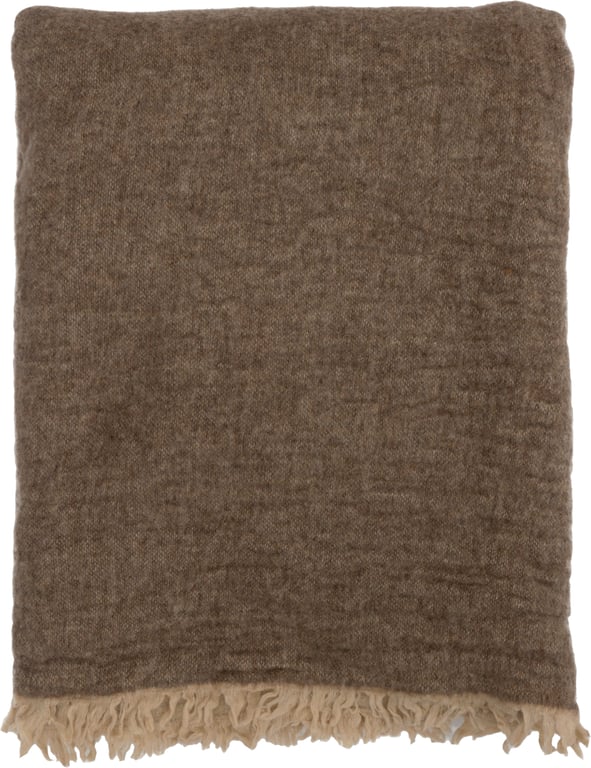 Bilde av Lama Milano pledd  (130 x 170 cm, resirkulert ullblanding, beige)