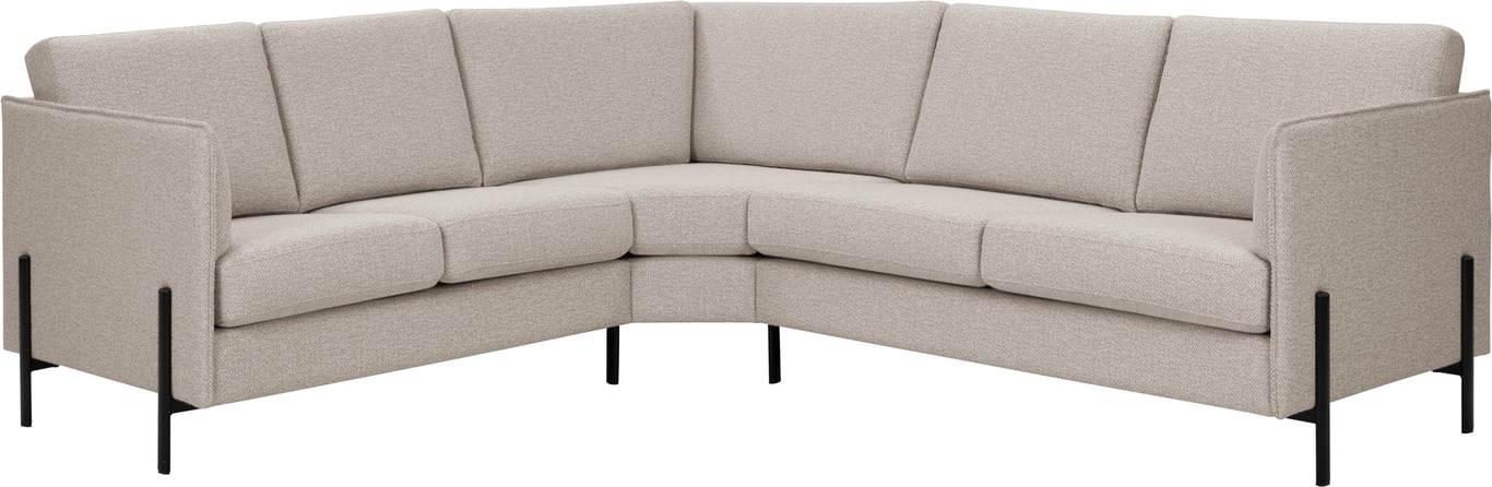 Modulsofa. 2 seter + stort hjørne + 2,5 seter i stoff Taffie T 11 Beige