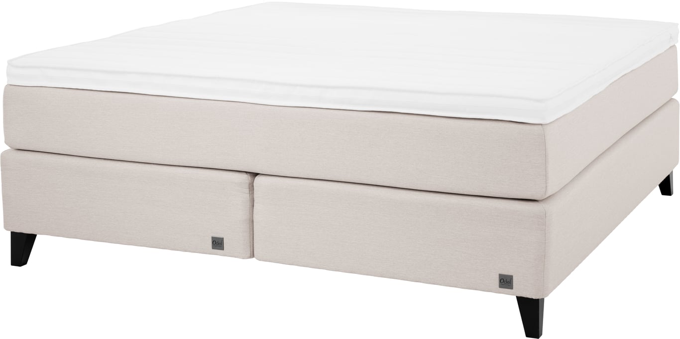 Tekstil Dovre kritt, medium/fast liggekomfort, med Odel 35 overmadrass