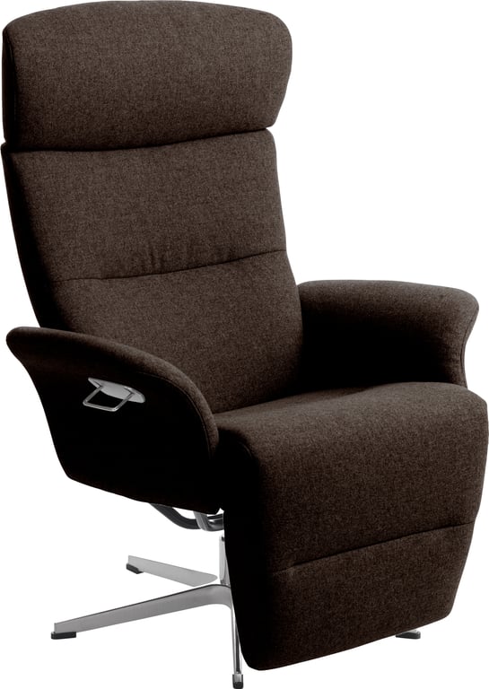 $Bilde av Conform Master recliner  (Svingfot alu stoff Facet Dark Brown 1326-68 )