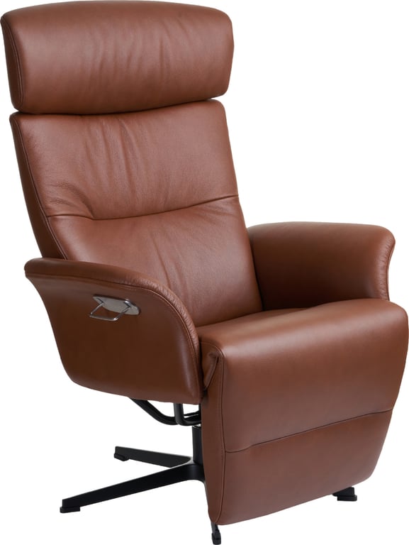 svingfot svart alu, hud Fantasy cognac 2514-65