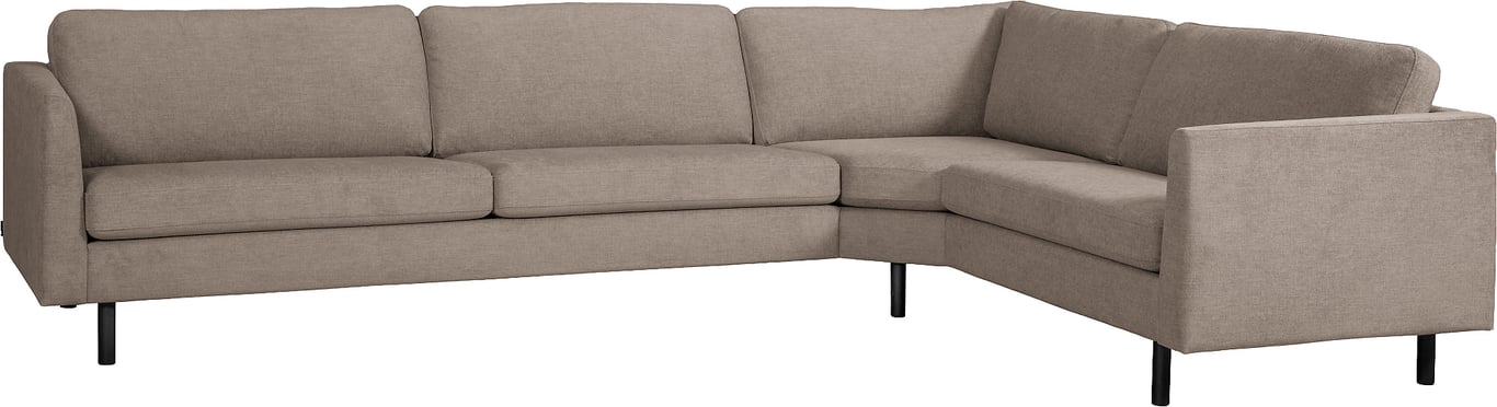 $Bilde av Hjellegjerde Medium hjørnesofa (stoff Baffin dark beige, armlen 27)