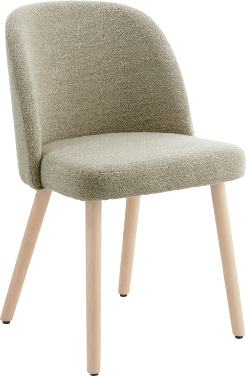 Stoff Alpine Beige, hvitpigmenterte heltre eikeben