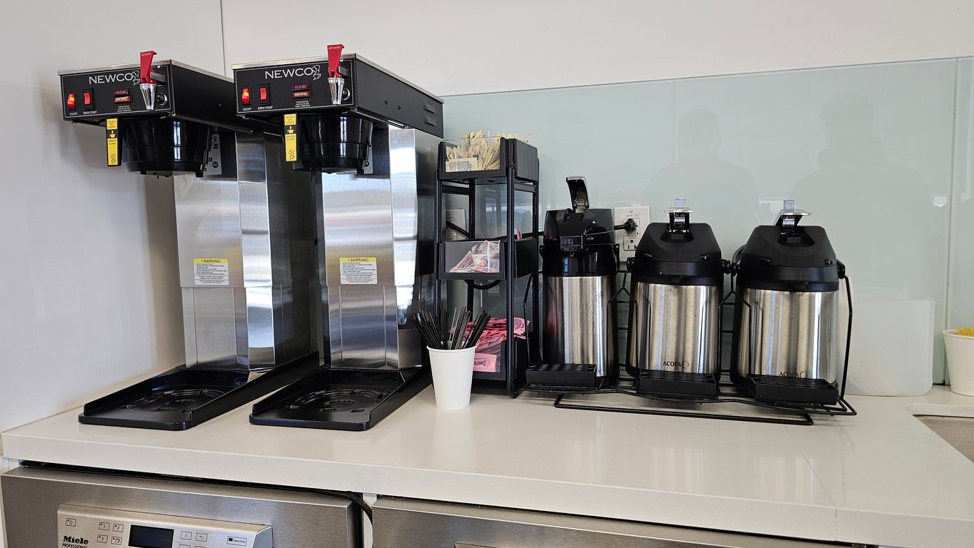 Traditional office coffee brewer