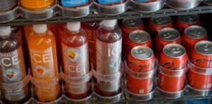 drinks from a pico 365 smart cooler