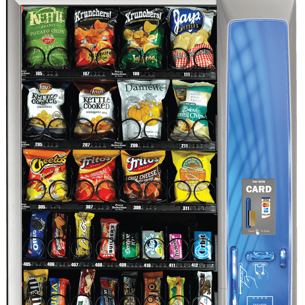 Fully stocked snack machine