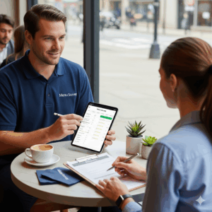 taking survey before micro market installation