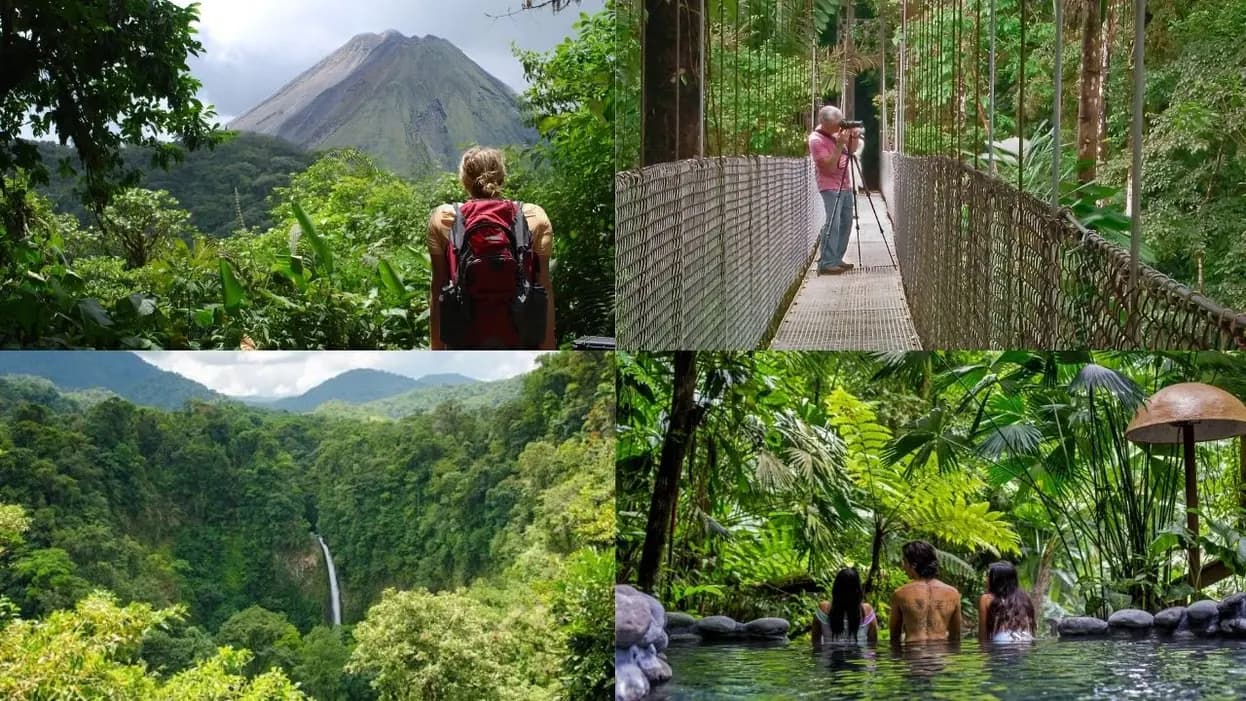 Arenal Volcano "Big 4" Combo: Waterfall, Hanging Bridges & Hot Springs