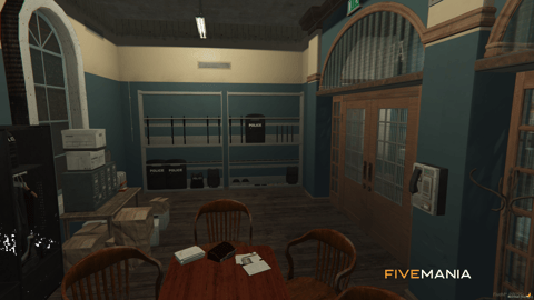 FIVEM Mesa Police Department | Detailed Police Station MLO | Interior & Exterior | Jail Cells | Briefing Room | Armory | Add-On | Optimized | Fivem Ready | High Quality — image 14