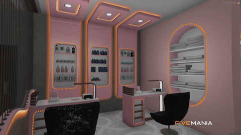 FIVEM Nail Shop | Modern Nail & Hair Salon MLO | Interior & Exterior | Spa Services | Hair Styling Stations | Add-On | Optimized | Fivem Ready | High Quality — image 6