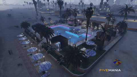 FIVEM Luma Beach Club | Exclusive Coastal Retreat MLO | Pool & Bar | Lounge Areas | Custom Props | Add-On | Optimized | Fivem Ready | High Quality — image 12