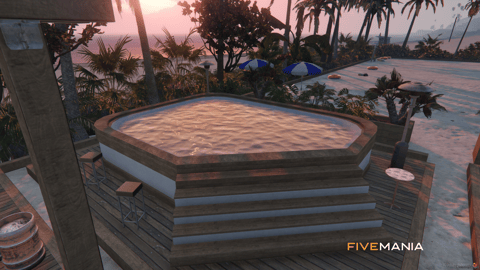 FIVEM Beach Club | Vibrant Coastal MLO | Bar & Hot Tub | Seating Areas | Add-On | Optimized | Fivem Ready | High Quality — image 9