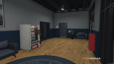FIVEM Mission Row Pd V4 | Modern Police Station MLO | Interior & Exterior | Multiple Rooms | Control Room | Jail Cells | Add-On | Optimized | Fivem Ready | High Quality — image 11