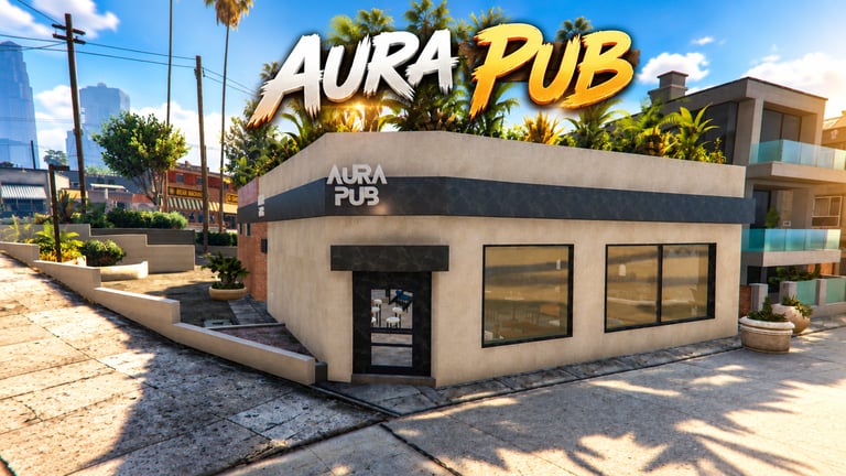 FIVEM Aura Pub,, Modern Bar & Lounge MLO
