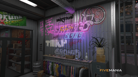 FIVEM Skate Zone Shop | Skate Park & Retail MLO | Interior & Exterior | Skate Ramps | Clothing & Bikes | Custom Props | Add-On | Optimized | Fivem Ready | High Quality — image 8