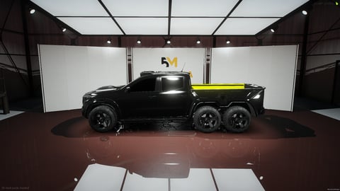FIVEM M6x6 | Realistic Pickup Truck [Badged] Add-On | Six Wheel Drive | Fivem Ready | High Quality — image 7