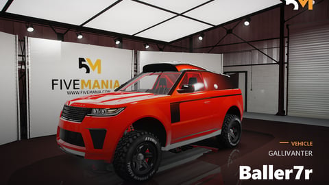 FIVEM Gallivanter Baller7r | Rugged Off-Road SUV Add-On | Custom Wheels | Spare Tires | Optimized | Fivem Ready | High Quality cover