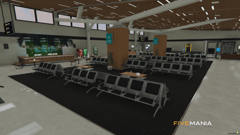 FIVEM Isia Airport | Custom International Airport MLO | Interior & Exterior | Shops & Lounges | Add-On | Optimized | Fivem Ready | High Quality — image 17