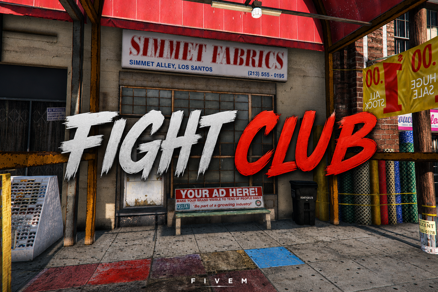 FIVEM Fight Club | Underground Combat Arena MLO | Interior & Exterior | Custom Props | Add-On | Optimized | Fivem Ready | High Quality