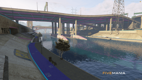 FIVEM River Wave | Neon River Map Edit | Custom Lighting | Add-On | Optimized | Fivem Ready | High Quality — image 2