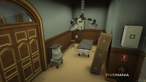 FIVEM Sandy Hospital | Fully Equipped Hospital MLO | Interior & Exterior | Pharmacy | Waiting Room | Add-On | Optimized | Fivem Ready | High Quality — image 16