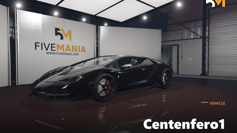 FIVEM Centenfero1 | Realistic Super Car [Unbadged] Add-On | Interior & Exterior | Working Lights | Custom Wheels | Add-On | Optimized | Fivem Ready | High Quality cover