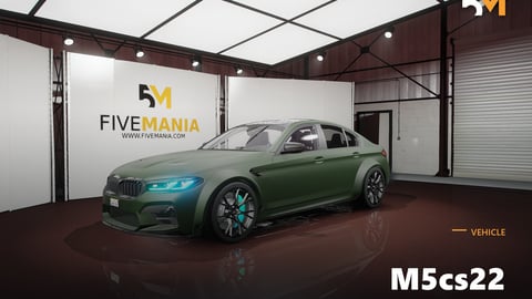 FIVEM M5cs22 | Realistic Sports Sedan [Unbadged] Add-On | Working Lights | Custom Wheels | Add-On | Optimized | Fivem Ready | High Quality cover