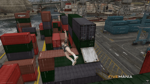 FIVEM Rooftop Rush Parkour | Dynamic Parkour Map | Challenging Routes | Rooftop & Container Courses | Add-On | Optimized | Fivem Ready | High Quality, image 7