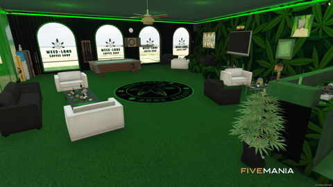 FiveM Weed Land Coffee Shop | Modern Dispensary MLO, image 7