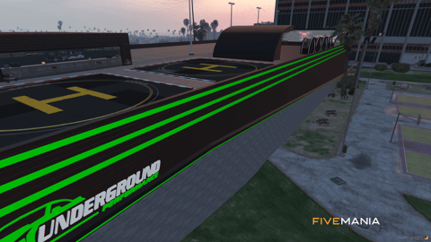 FIVEM Underground Mechanic | Modern Multi-Level Garage MLO | Interior & Exterior | Custom Props | Rooftop Helipads | Vehicle Lifts | Add-On | Optimized | Fivem Ready | High Quality — image 7