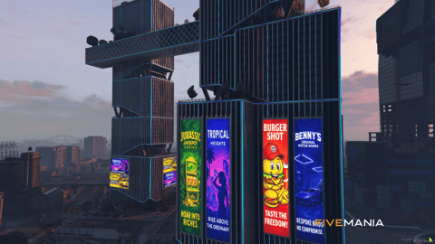 FIVEM Peak Towers | Multi-Purpose High-Rise MLO | Interior & Exterior | Rooftop Terrace | Custom Billboards | Multiple Businesses | Add-On | Optimized | Fivem Ready | High Quality — image 2