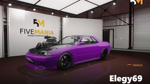 FIVEM Elegy69 | Realistic Sports Car [Badged] Add-On | Tuned Engine | Fivem Ready | High Quality cover