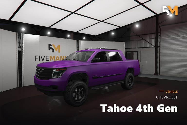 FIVEM Chevrolet Tahoe 4th Gen, Lore Friendly Utility Truck Add-On
