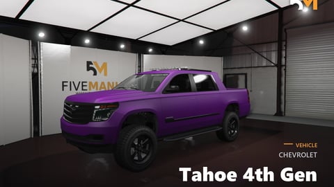 FIVEM Chevrolet Tahoe 4th Gen | Lore Friendly Utility Truck Add-On | Working Lights | Custom Bed | Optimized | Fivem Ready | High Quality cover