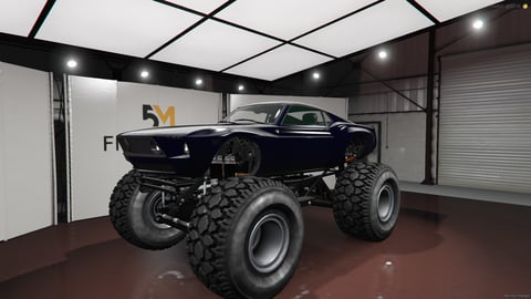 FIVEM Domgtt2 | Classic Muscle Monster Truck [Unbadged] Add-On | High Suspension | Off-Road Tires | Custom Chassis | Add-On | Optimized | Fivem Ready | High Quality, image 3