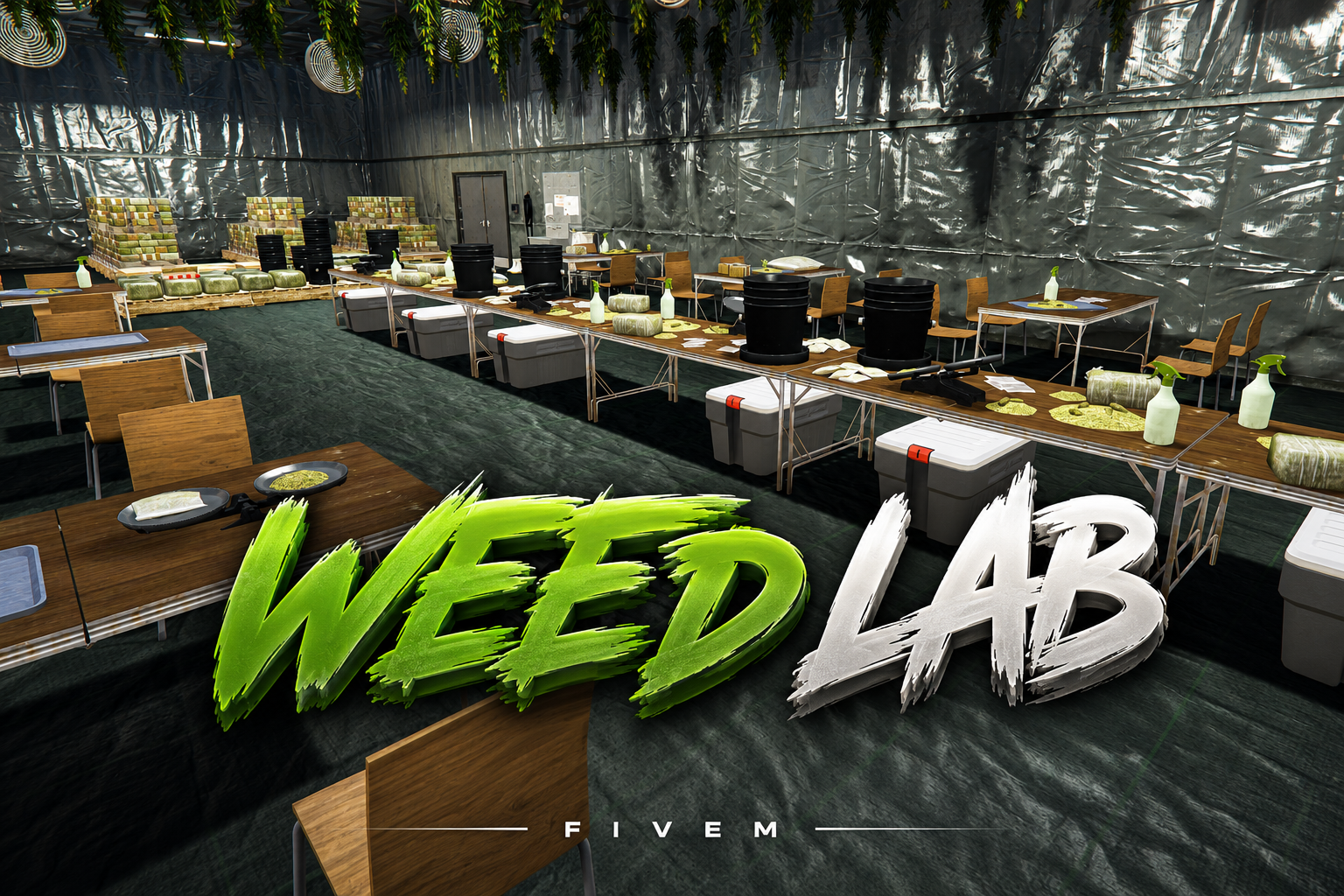 FIVEM Weed Lab | Hidden Drug Processing MLO | Interior & Exterior | Grow & Process Areas | Optimized | Add-On | Fivem Ready | High Quality