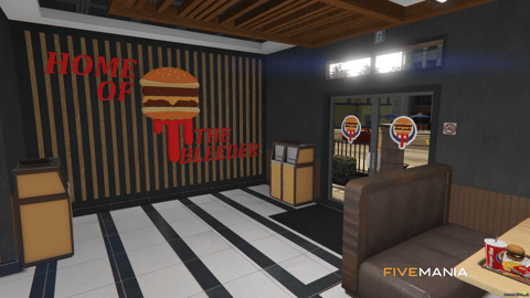 FIVEM Burgershoot Restaurant V2 | Detailed Fast Food MLO | Interior & Exterior | Add-On | Optimized | Fivem Ready | High Quality — image 4