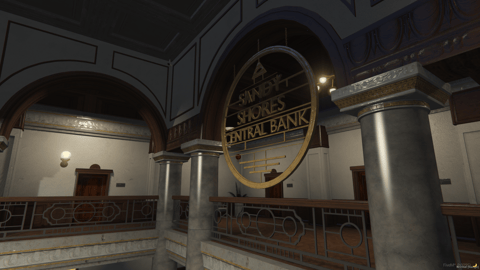 FIVEM Sandy Bank | Custom Bank MLO | Interior & Exterior | Offices | Security Room | Add-On | Optimized | Fivem Ready | High Quality — image 9