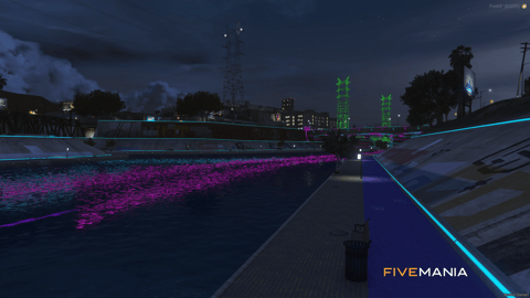 FIVEM River Wave | Neon River Map Edit | Custom Lighting | Add-On | Optimized | Fivem Ready | High Quality — image 10