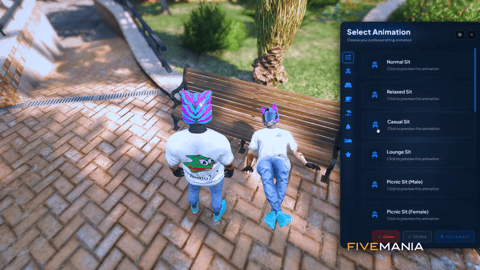FIVEM Sit Anywhere | Universal Sitting Script | Custom Animations | Lay Down Feature | Prop Detection | Custom UI | Add-On | Optimized | Fivem Ready | High Quality, image 3
