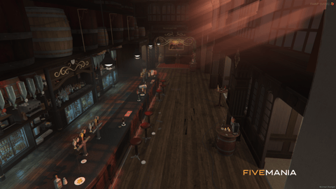 FIVEM The Last Night Bar | Classic Pub MLO | Interior & Exterior | Custom Props | Detailed Bar | Add-On | Optimized | Fivem Ready | High Quality — image 15