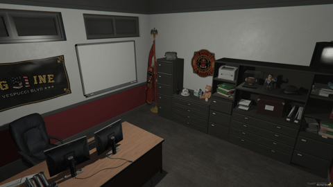 FIVEM Legion Fire Department | Detailed Fire Station MLO | Interior & Exterior | Fire Pole | Meeting Room | Offices | Add-On | Optimized | Fivem Ready | High Quality — image 15