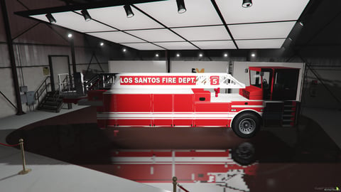 FIVEM American Ladder Fire Truck | Lore Friendly Emergency Vehicle | Working Ladder | Emergency Lights & Sirens | Add-On | Optimized | Fivem Ready | High Quality, image 7