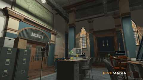 FIVEM Mesa Police Department | Detailed Police Station MLO | Interior & Exterior | Jail Cells | Briefing Room | Armory | Add-On | Optimized | Fivem Ready | High Quality — image 16
