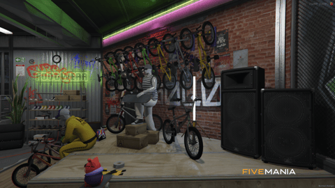 FIVEM Skate Zone Shop | Skate Park & Retail MLO | Interior & Exterior | Skate Ramps | Clothing & Bikes | Custom Props | Add-On | Optimized | Fivem Ready | High Quality — image 10