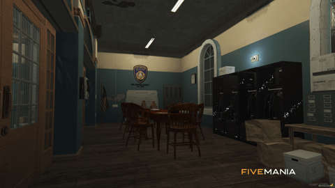 FIVEM Mesa Police Department | Detailed Police Station MLO | Interior & Exterior | Jail Cells | Briefing Room | Armory | Add-On | Optimized | Fivem Ready | High Quality — image 15