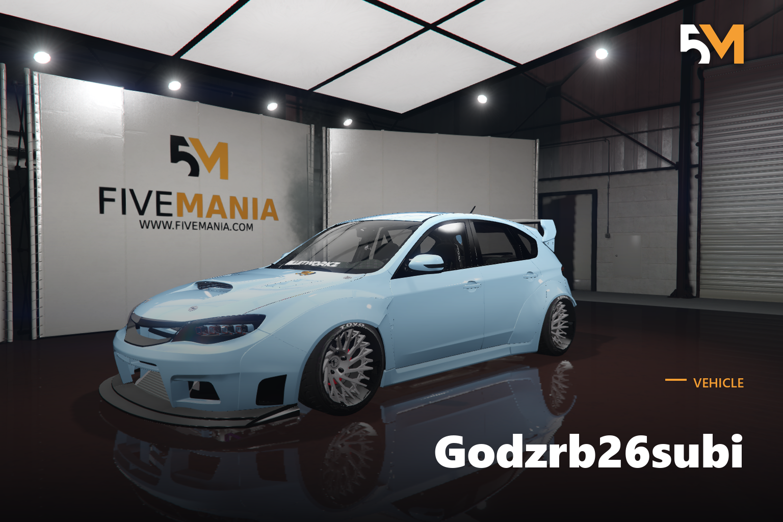 FIVEM Godzrb26subi | Realistic Hatchback [Unbadged] Add-On | Widebody Kit | Fivem Ready | High Quality