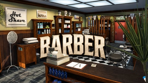 FIVEM Barber | Classic Barber Shop MLO | Interior & Exterior | Custom Props | Optimized | Fivem Ready | High Quality cover