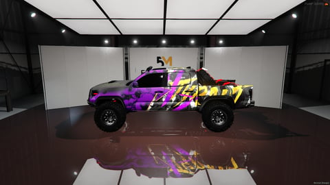 FIVEM Xgv T47 4x4 | Custom Off-Road Truck [Unbadged] Add-On | Custom Livery | Off-Road Suspension | Working Lights | Spare Tires | Add-On | Optimized | Fivem Ready | High Quality — image 7
