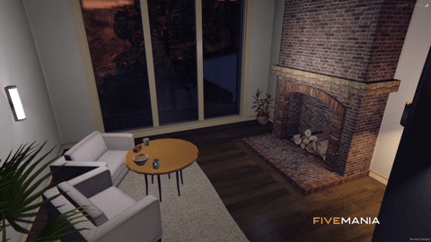 FIVEM Mountain House 2 | Luxury Mountain Home MLO | Interior & Exterior | Pool & Deck | Garage | Add-On | Optimized | Fivem Ready | High Quality — image 10